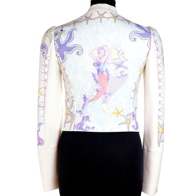 Spring Summer 2012 Versace Runway Seashell Printed Jacket