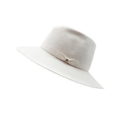 Chanel Off-white Fur Felt Hat