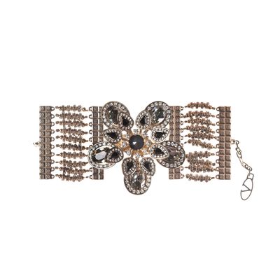 Valentino Black & White Swarovski Crystal Bracelet