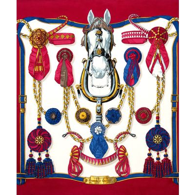 Hermès Carré 'Frontaux et Cocardes'