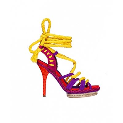 Christian Dior Espadrille-style Platform Sandals