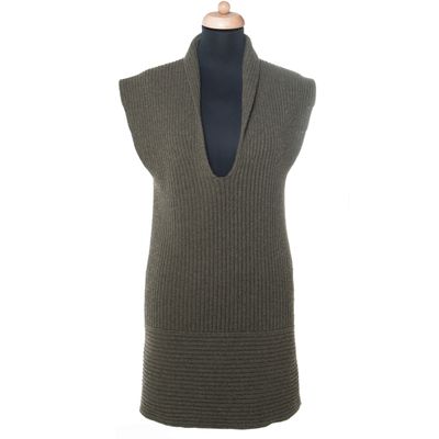 Chanel Green Cashmere Sweater Dress 08C