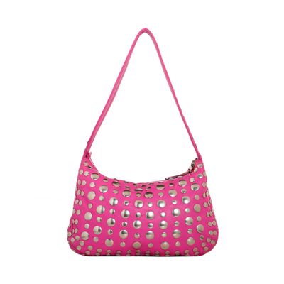 Marni Pink Studded Hobo Bag