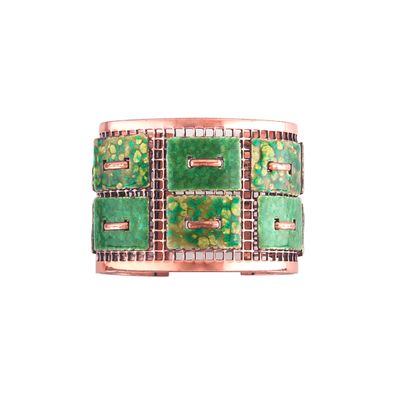 Matisse Renoir Copper Enamel Cuff Bracelet