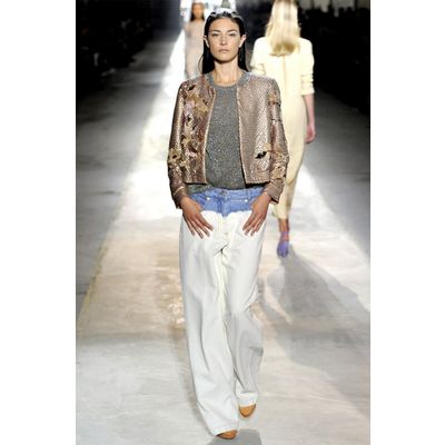 SS 2011 Dries van Noten Runway Wide Leg Denim Pants