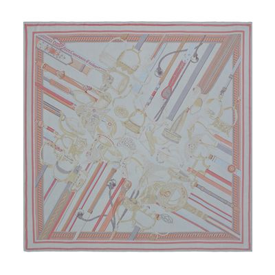 Hermès 'Concours d'Etriers' Giant Dip Dye Silk Twill Scarf