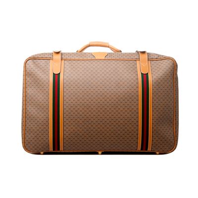 Gucci Web GG Monogram Canvas Suitcase