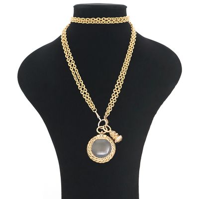 Chanel Magnifying Glass Loupe Pendant Necklace