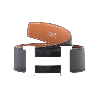 Hermès 42mm Black/Gold Reversible Constance Belt