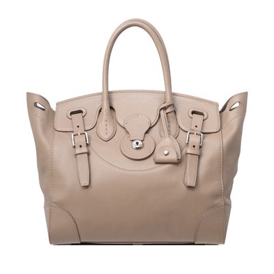 Ralph Lauren Taupe Soft Ricky Bag