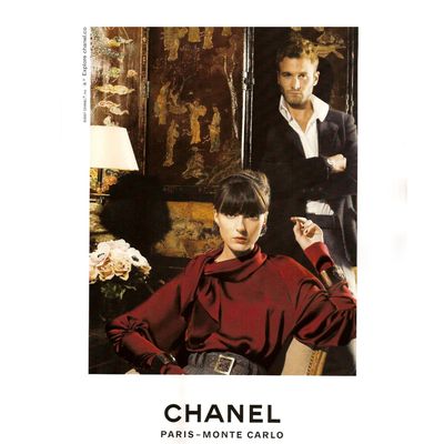 Chanel Red Silk Blouse 07A