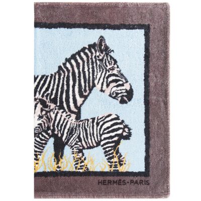 Hermes Zebra Print Towel 65x95