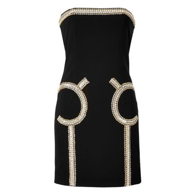 Fall 2013 Moschino Black Bustier Dress