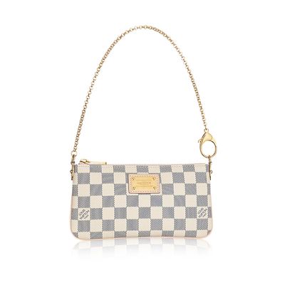 Louis Vuitton Azur Damier Canvas 'Pochette Milla' MM Handtas