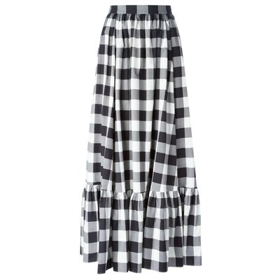 Dolce & Gabbana Gingham Cotton Maxi Skirt