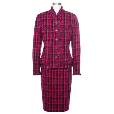 Documented 1995 Chanel Runway Tweed Skirt Suit
