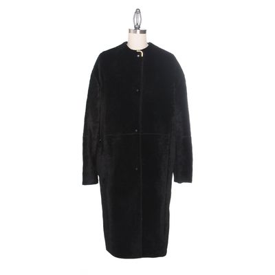 Lanvin Zwarte Pelsen Jas