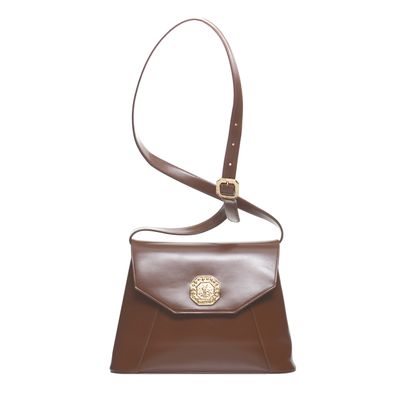 Yves Saint Laurent Brown Leather Shoulder Bag