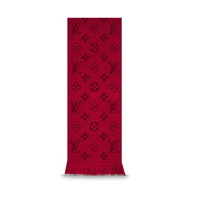 Louis Vuitton Red Logomania Scarf