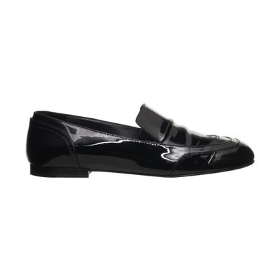 Chanel Patent Leather Oxford Loafer Moccasin Flats