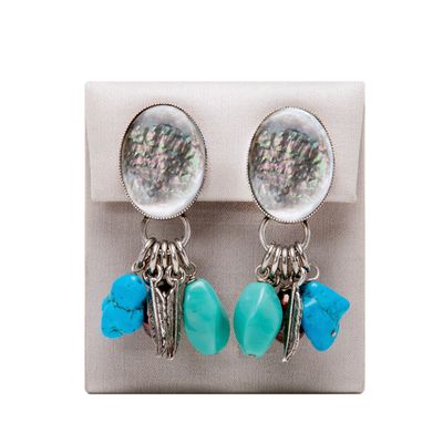 Philippe Ferrandis Multi Charm Clipon Earrings