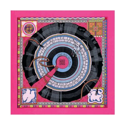 Hermès Carré 90 'Cent Plis Des Miao'