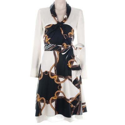 Louis Vuitton Scarf Print Flare Dress