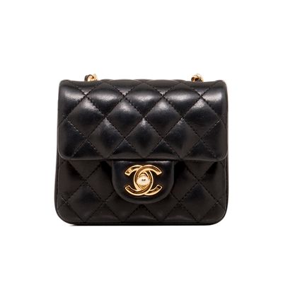 Chanel Black Micro Mini Classic Cross Body Bag