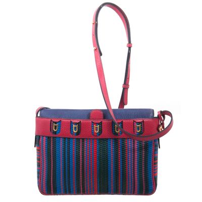 Delvaux Multicolor Toile De Cuir Shoulder Bag