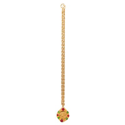 1970's Chanel Gripoix Pendant Necklace