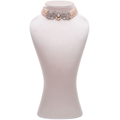 Siman Tu Five Strand Freshwater Pearl Choker