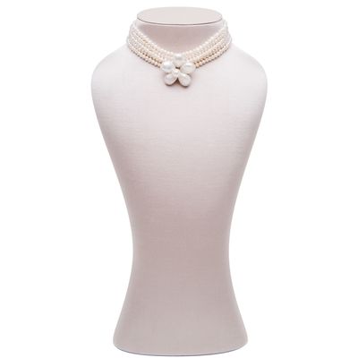 Siman Tu Five Strand Freshwater Pearl Choker