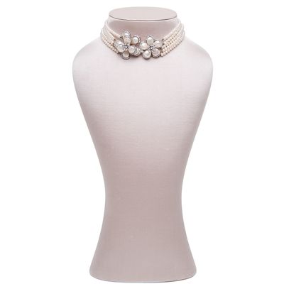 Siman Tu Five Strand Freshwater Pearl Choker