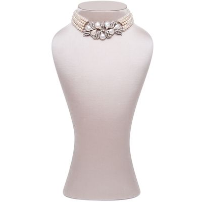 Siman Tu Five Strand Freshwater Pearl Choker