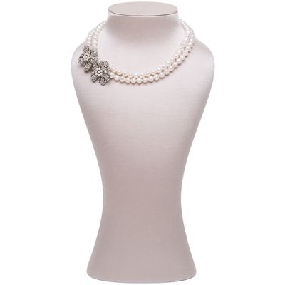 Siman Tu Two Strand Freshwater Pearl Necklace