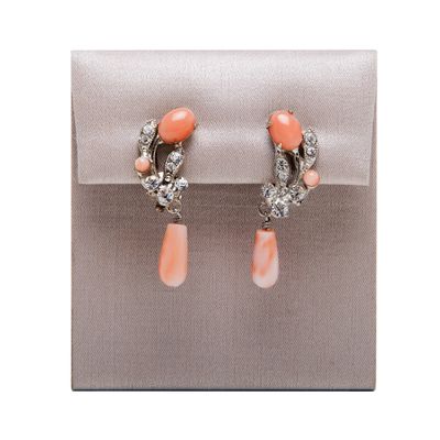 Siman Tu Coral Drop Earrings