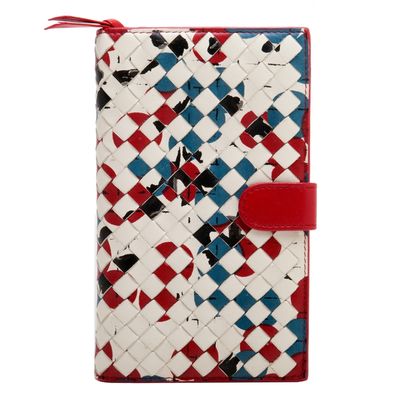 Bottega Veneta Intrecciato Abstract French Wallet