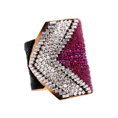 Vintage Lesage Embroidered Cuff Bracelet