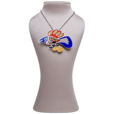 Corneille Enamel Bird Brooch/Necklace