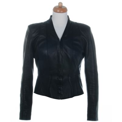 Chanel Black Paneled Leather Jacket
