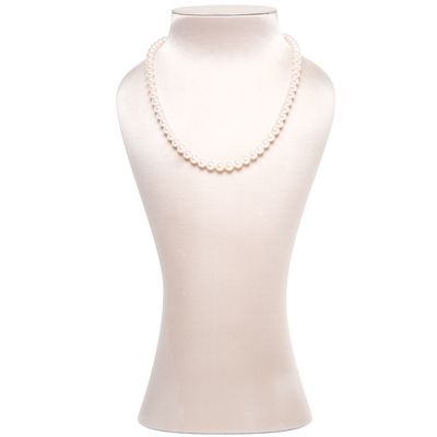 Mikimoto 18inch Akoya Cultured Pearl Strand Necklace – 18K White Gold Clasp