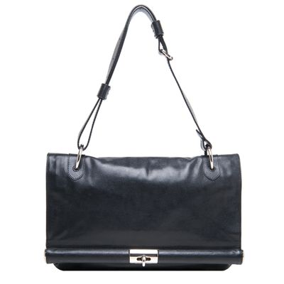 Dries Van Noten Black Leather Shoulder Bag