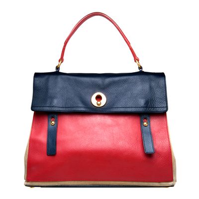 Yves Saint Laurent Tricolor Muse Two Satchel - Large