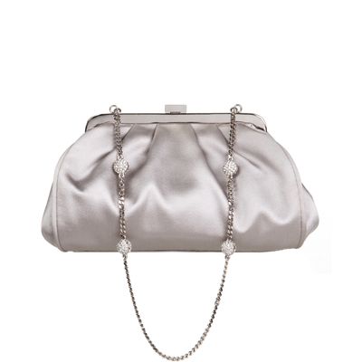 Dolce & Gabbana Satin Crystal Chain Evening Bag