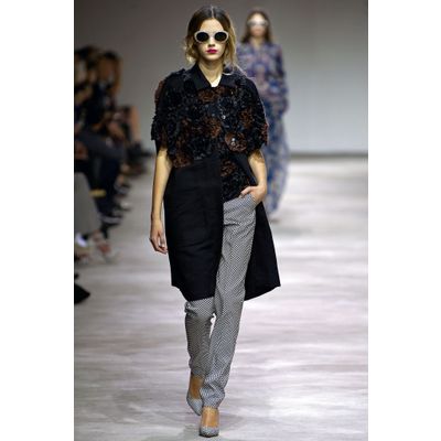 SS 2013 Dries Van Noten Runway Floral Applique Coat