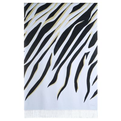 Dior Multicolor Abstract Print Cashmere Stole