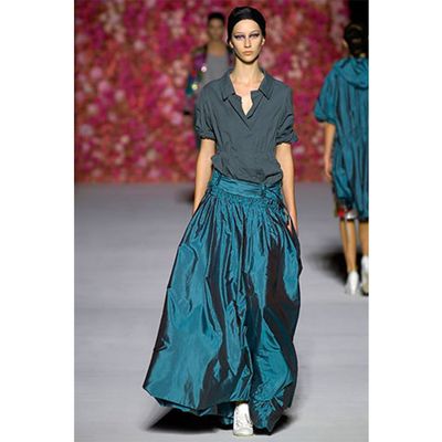 Spring 2007 Dries van Noten Runway Black Maxi Skirt