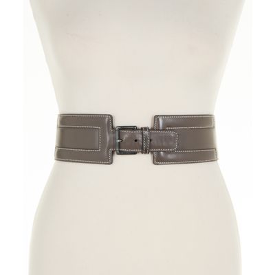 Azzedine Alaïa Brown Leather Cut Out Wide Belt