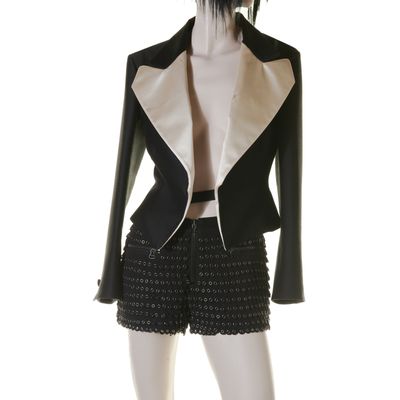 Fall/Winter 2010 Ready to Wear Phillip Lim  Black Eyelet Detailing Short