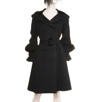 Takada Black Cashmere Blend Coat